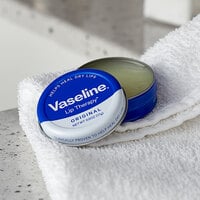 Vaseline 53647 0.6 oz. Lip Therapy Original Lip Balm Tin - 12/Case