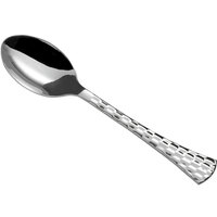 Silver Visions 6 3/4 inch Brixton Heavy Weight Silver Plastic Spoon - 600/Case