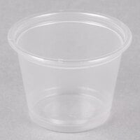  (125 Pack) 1-Ounce Plastic Portion Cups with Lids