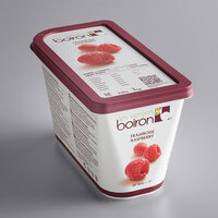 Les Vergers Boiron 2.2 lb. Red Raspberry Puree - 6/Case
