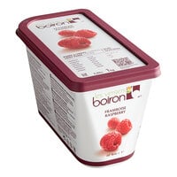 Les Vergers Boiron 2.2 lb. Red Raspberry Puree - 6/Case