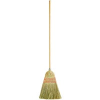 Carlisle 4063400 5-Stitch Janitor Corn Broom with 43" Wooden Handle