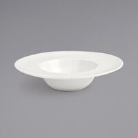 Front of the House DCS027BEP23 Catalyst Monaco 5 3/4 inch European White Round Porcelain Saucer - 12/Case