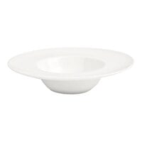 Front of the House Catalyst 5 3/4" European White Round Porcelain Saucer - 12/Case