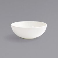 Front of the House DBO182BEP22 Catalyst 8 oz. European White Coupe Round Porcelain Bowl - 6/Case