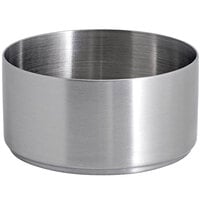 Front of the House DSD073BSS23 Soho 6 oz. Brushed Stainless Steel Round Ramekin - 12/Case