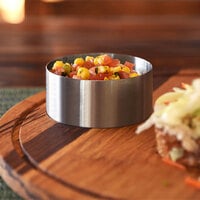 Front of the House DSD073BSS23 Soho 6 oz. Brushed Stainless Steel Round Ramekin - 12/Case