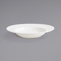 Front of the House DBO178BEP21 Catalyst 20 oz. European White Wide Rim Round Porcelain Bowl - 4/Case