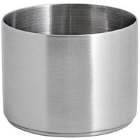 Front of the House DSD072BSS23 Soho 9 oz. Brushed Stainless Steel Round Ramekin - 12/Case