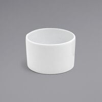 Front of the House ASC014WHP13 Soho 6 oz. Bright White Round Porcelain Ramekin - 12/Case