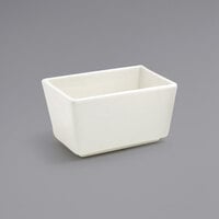 Front of the House TSH002BEP23 Catalyst Mod 3 1/2" x 2 1/2" European White Porcelain Sugar Caddy - 12/Case