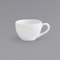 Front of the House DCS062BEP23 Catalyst Seattle 2.5 oz. European White Porcelain Cup - 12/Case