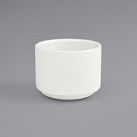 Front of the House DSD040BEP23 Catalyst Monaco 6 oz. European White Round Porcelain Ramekin - 12/Case