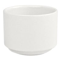 Front of the House Catalyst 6 oz. European Stackable White Round Porcelain Ramekin - 12/Case