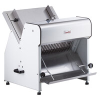 Estella Countertop Bread Slicer - 3/4 inch Slice Thickness, 18 3/4 inch Max Loaf Length - 1/4 hp