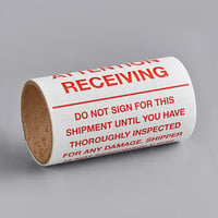 Lavex Packaging 10 inch x 6 inch Attention Receiving Matte Paper Permanent Label - 250/Roll