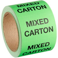 Lavex Industrial 2 inch x 3 inch Mixed Carton Matte Paper Permanent Label - 500/Roll
