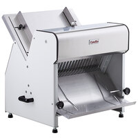 Estella Countertop Bread Slicer - 1/2 inch Slice Thickness, 18 3/4 inch Max Loaf Length - 1/4 hp
