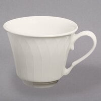 Homer Laughlin by Steelite International HL3317000 Gothic 7.5 oz. Ivory (American White) China Cup - 36/Case