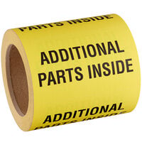 Lavex Industrial 3 inch x 5 inch Additional Parts Inside Matte Paper Permanent Label - 500/Roll
