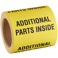 Lavex 3" x 5" Additional Parts Inside Matte Paper Permanent Label - 500/Roll