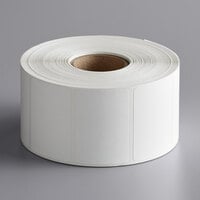 Tor Rey Z-12900024 White Blank Equivalent Permanent Direct Thermal Label - 1500/Roll