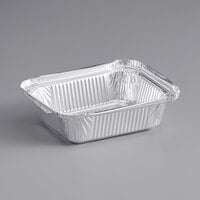 Choice 1 lb. Oblong Foil Take-Out Container - 1000/Case