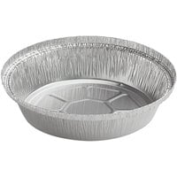 Choice 7 inch Round Standard Weight Foil Take-Out Pan - 500/Case