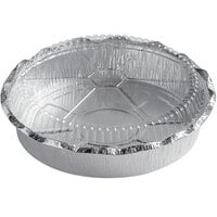 Choice 9 inch Round Foil Take-Out Pan with Dome Lid - 200/Case