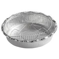 Choice 8 inch Round Foil Take-Out Pan with Dome Lid - 200/Case