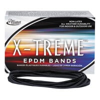 Alliance 02004 X-Treme 7 inch x 1/8 inch Black #117B EPDM Rubber Bands, 12 lb. - 200/Box