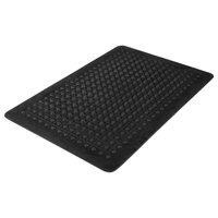 Guardian 24030500 36" x 60" Black Flex Step Rubber Anti-Fatigue Floor Mat