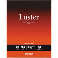 Canon 6211B004 Pro Luster 8 1/2 inch x 11 inch Luster White Pack of 10.2 Mil Photo Paper - 50 Sheets
