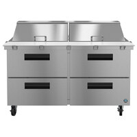 Hoshizaki SR60A-24MD4 60 inch 4 Drawer Mega Top Stainless Steel Refrigerated Sandwich Prep Table