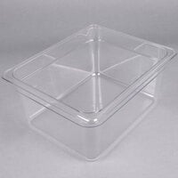 Cambro 26CW135 Camwear 1/2 Size Clear Polycarbonate Food Pan - 6 inch Deep