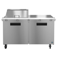 Hoshizaki SR60A-12M 60 inch 2 Door Mega Top Stainless Steel Refrigerated Sandwich Prep Table