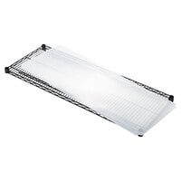 Alera ALESW59SL4818 18 inch x 48 inch Clear Plastic Shelf Liner for Wire Shelving - 4/Pack