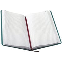 Boorum & Pease 66500R 12 1/8 inch x 7 5/8 inch Blue and Red Record Ruled 500 Page Notebook