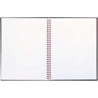 Black n' Red 67030 8 1/2 inch x 11 inch Black Twinwire Hardcover 70 Page Wide / Legal Ruled Notebook - 2/Pack