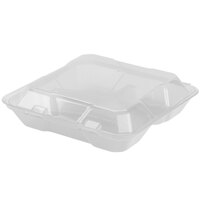 GET EC-06 9 inch x 9 inch x 2 3/4 inch Clear Customizable Reusable Eco-Takeouts Container - 12/Pack
