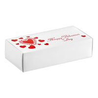 7 1/8" x 3 3/8" x 1 7/8" 1-Piece 1 lb. Valentine's Day Candy Box - 250/Case