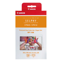 Canon 8568B001 RP-108 Tri-Color Ink Cartridge and Paper Combo Pack