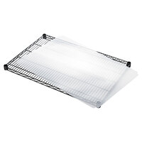 Alera ALESW59SL3624 24 inch x 36 inch Clear Plastic Shelf Liner for Wire Shelving - 4/Pack