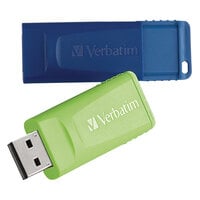 Verbatim 99812 Store 'n' Go Assorted Colors 64 GB USB Flash Drive - 2/Pack