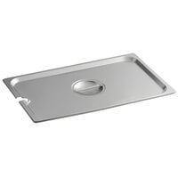 Carlisle 607000CS DuraPan Full Size Slotted Stainless Steel Steam Table / Hotel Pan Cover - 24 Gauge