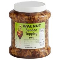 I. Rice 1/2 Gallon Walnut Dessert / Sundae Topping - 6/Case