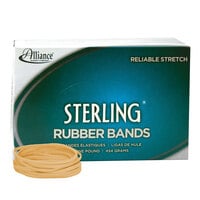 Alliance 24335 Sterling 3 1/2 inch x 1/8 inch Crepe #33 Rubber Bands, 12 lb. - 850/Box