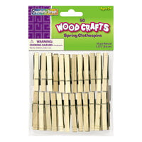 Creativity Street 365801 Wood Spring Clothespins   - 50/Pack