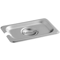 Carlisle 607190CS DuraPan 1/9 Size Slotted Stainless Steel Steam Table / Hotel Pan Cover - 24 Gauge