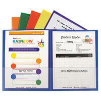 C-Line 32010 Assorted Classroom Connector Folders - 6/Pack